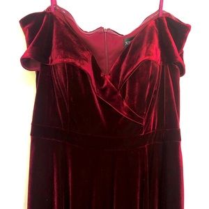 red formal dress
